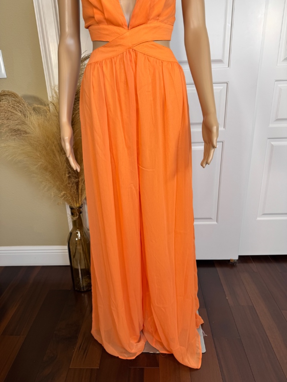 ORANGE WOMEN'S WIDE LEG JUMPSUIT - NWT - Picture 5 of 14